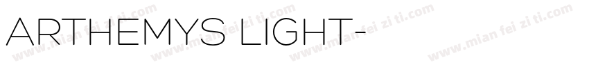 ARTHEMYS LIGHT字体转换